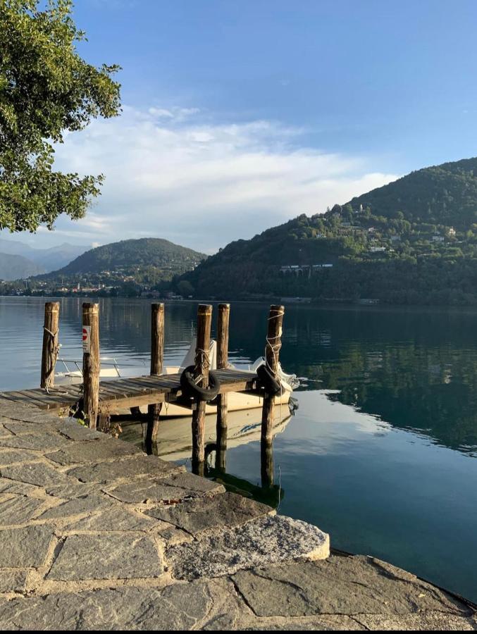 Villa Giardino Con Pontile Sul Lago D'Orta In Riva Orta San Giulio Extérieur photo