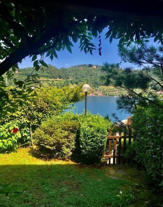 Villa Giardino Con Pontile Sul Lago D'Orta In Riva Orta San Giulio Extérieur photo